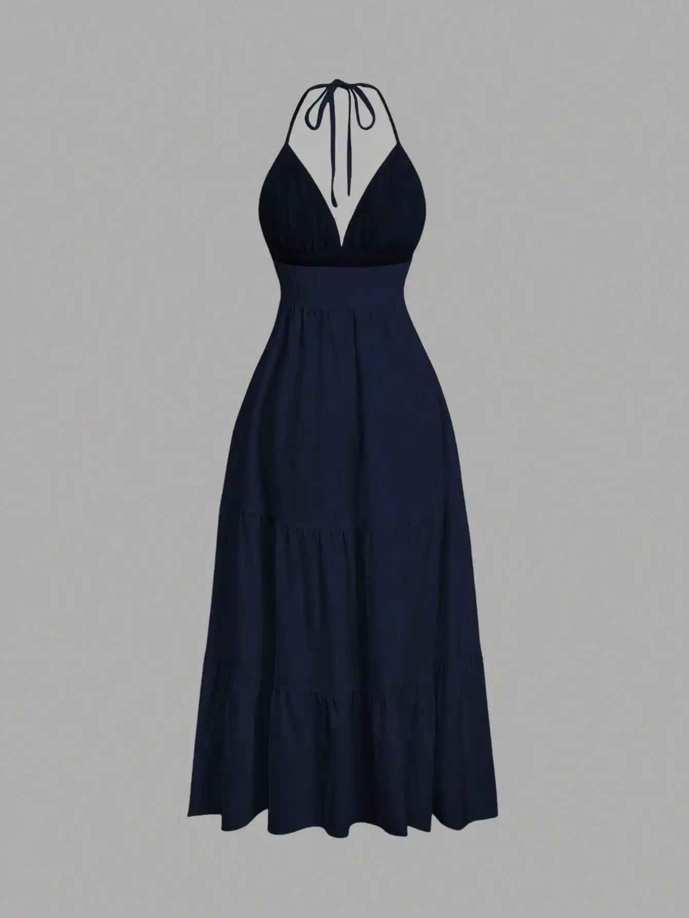 Vestido Mídi Elegante Feminino em Tecido com Elastano