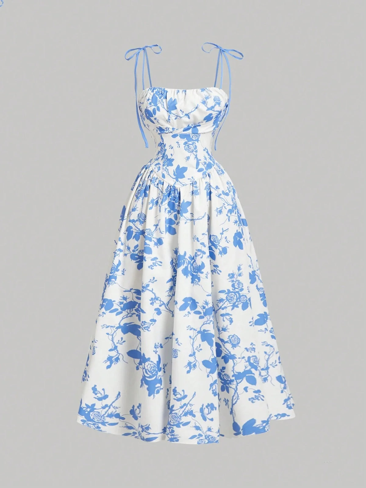 Vestido Floral Pilar Azul