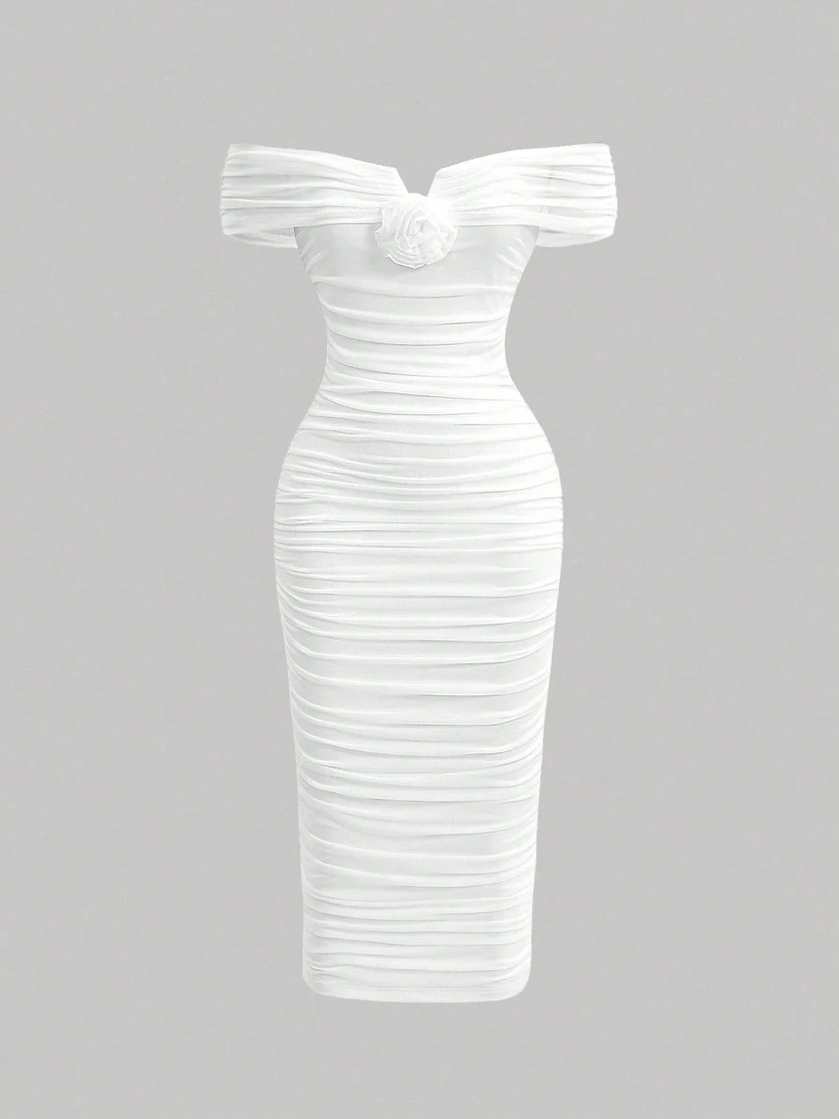 Vestido Midi Branco Maria Júlia
