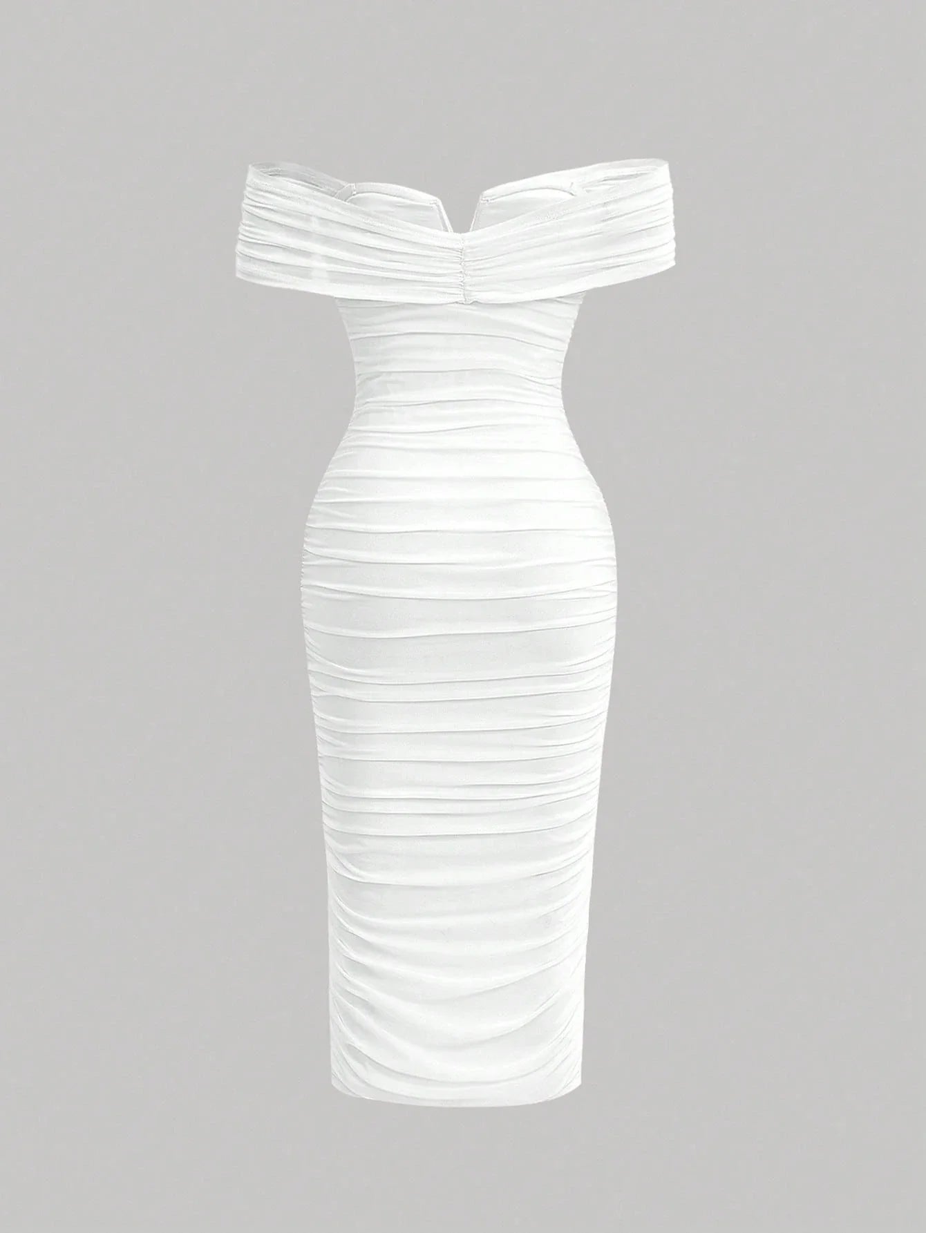 Vestido Midi Branco Maria Júlia