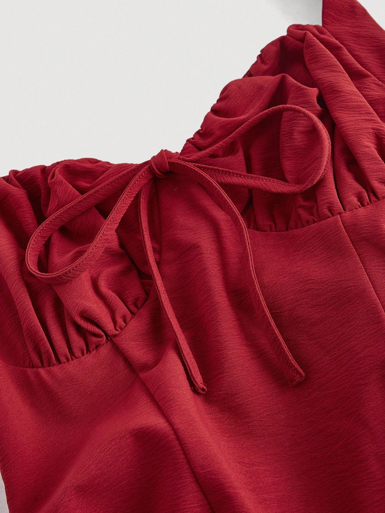 Vestido Midi Vermelho Anabela Feminino