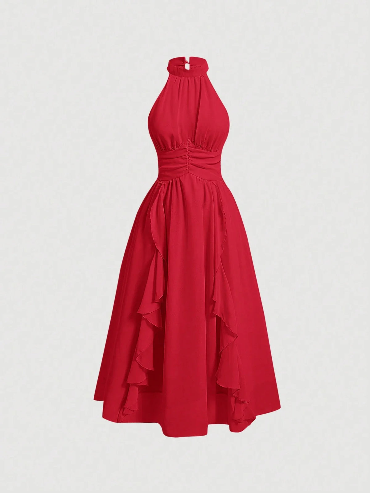 Vestido Midi Vermelho Mariane