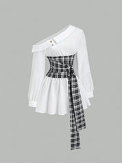Vestido Curto Branco Eliana Feminino