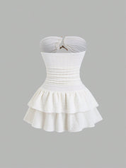 Vestido Curto Branco Feminino Carla