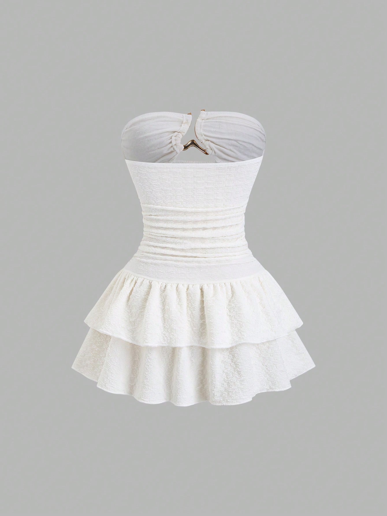 Vestido Curto Branco Feminino Carla