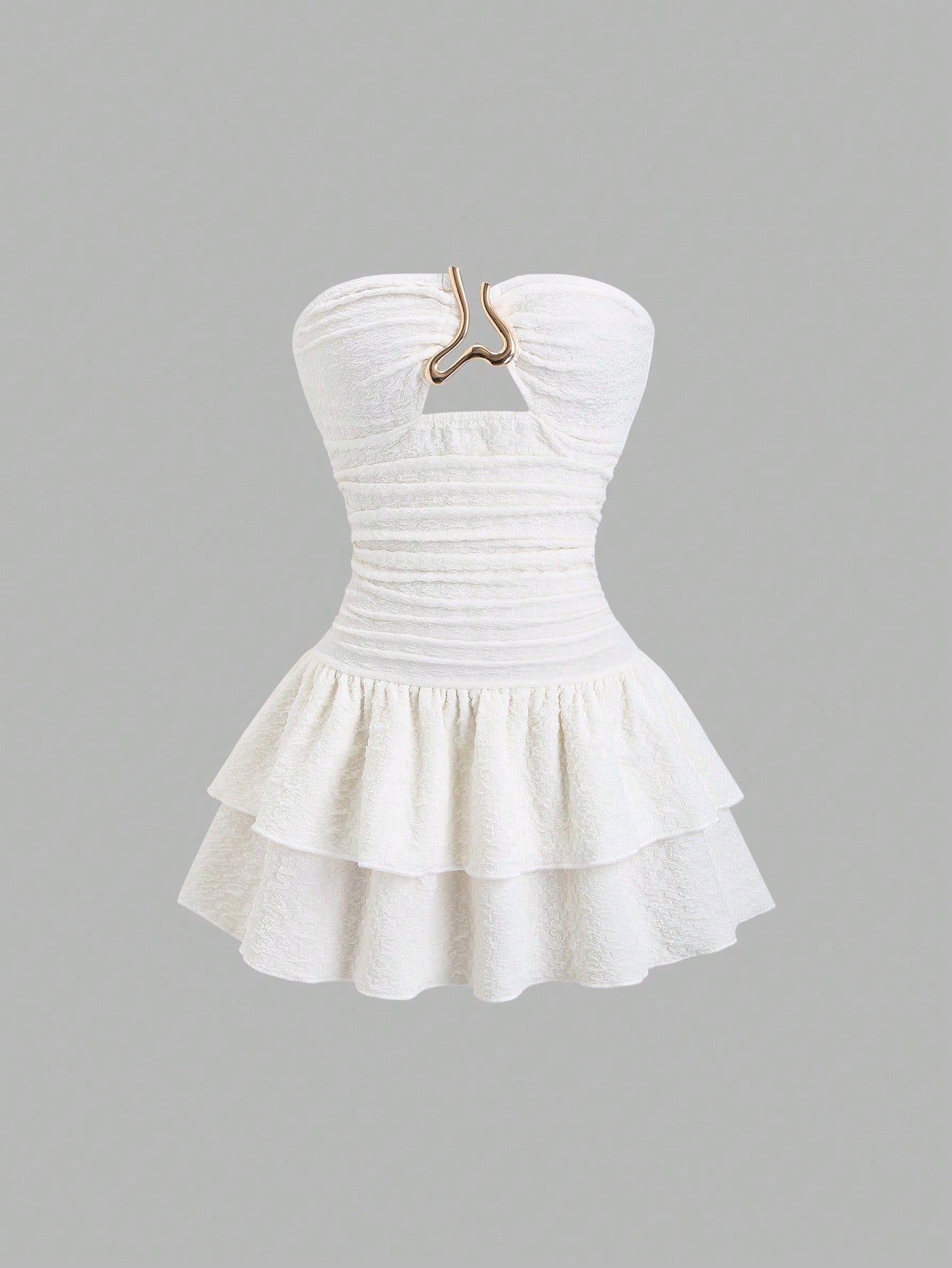 Vestido Curto Branco Feminino Carla