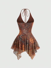 Vestido Curto Renata Feminino em Malha com Elastano
