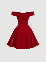 Vestido Curto Vermelho Cláudia