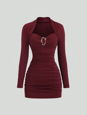 Vestido Curto Vermelho Livia