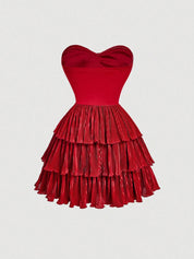 Vestido Curto Vermelho Raquel