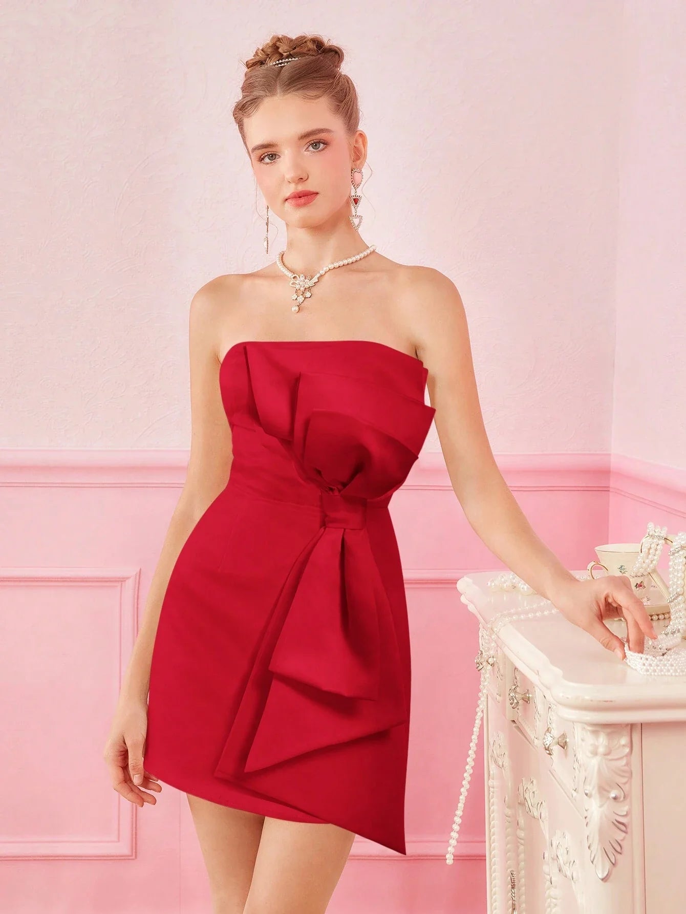 Vestido Curto Vermelho Vera
