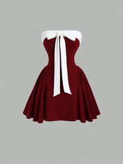 Vestido Curto Vermelho Feminino Paula