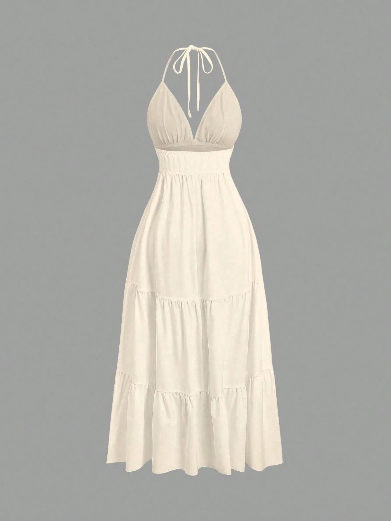 Vestido Longo Branco Dani em Malha Feminino