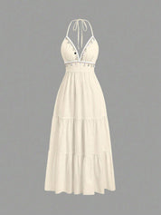 Vestido Longo Branco Dani em Malha Feminino