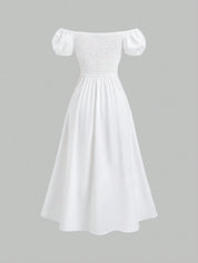 Vestido Longo Branco Mirella Feminino