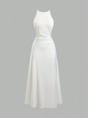 Vestido Longo Branco Raquel Feminino