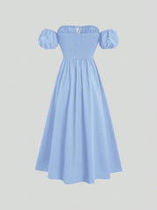 Vestido Longo Elegante Feminino em Tecido com Elastano