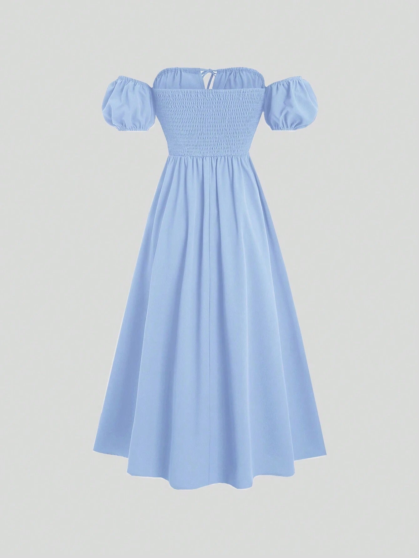 Vestido Longo Elegante Feminino em Tecido com Elastano