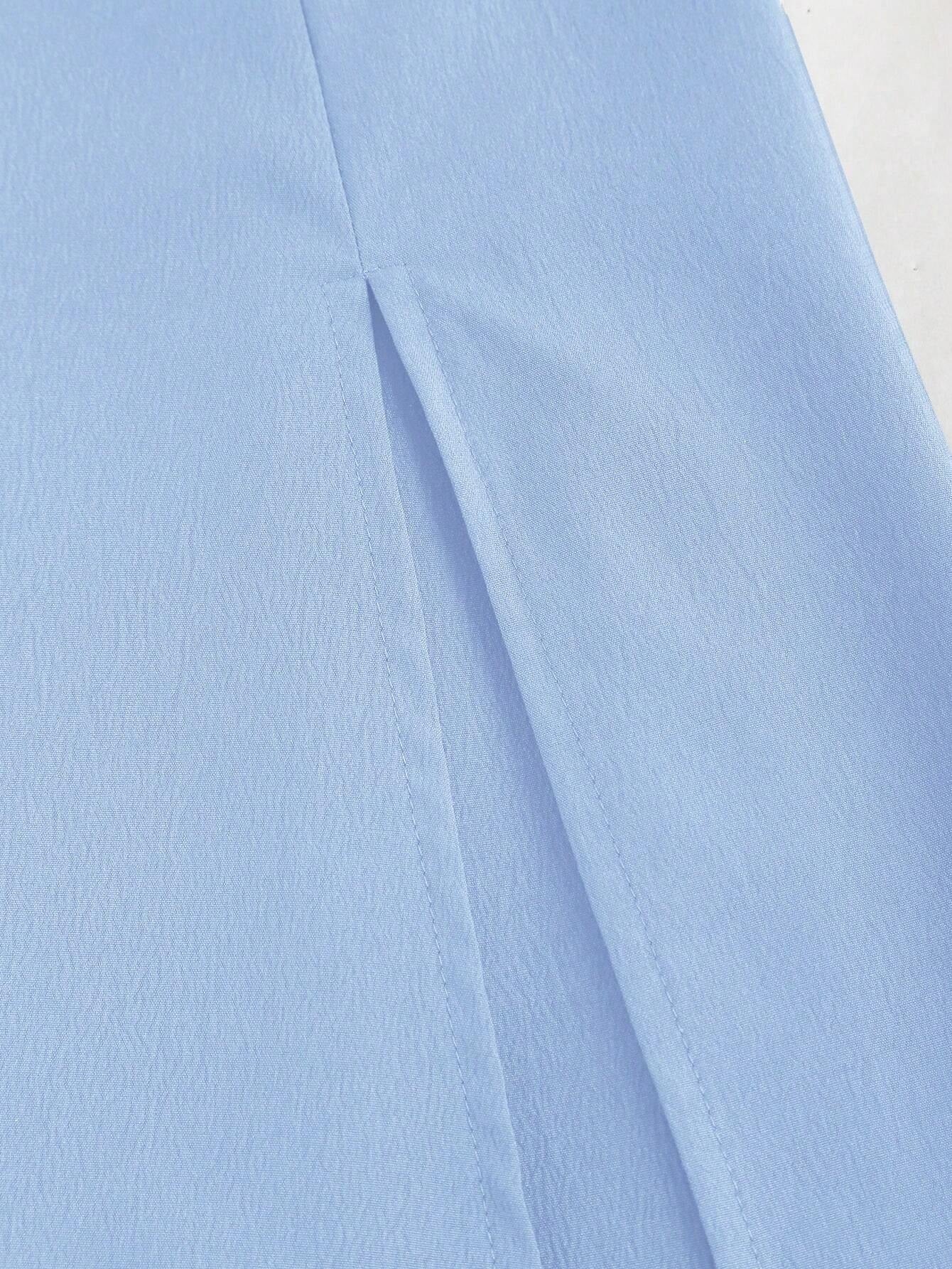 Vestido Longo Elegante Feminino em Tecido com Elastano