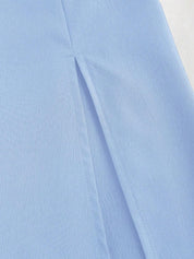 Vestido Longo Elegante Feminino em Tecido com Elastano