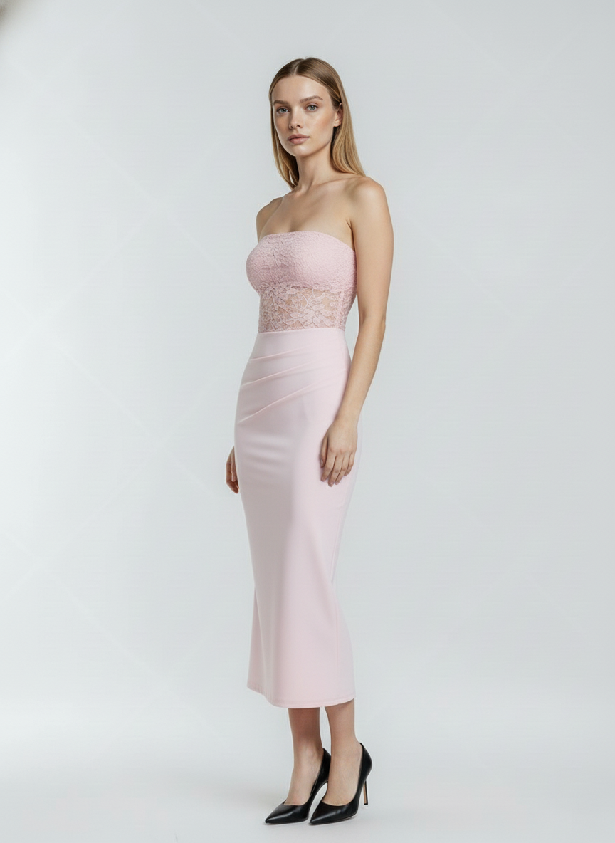 Vestido Longo Elegante Francisca Feminino