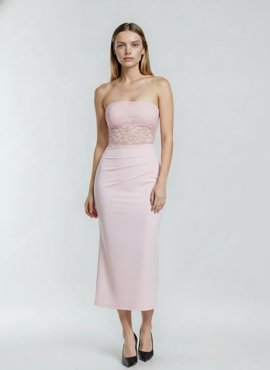 Vestido Longo Elegante Francisca Feminino