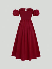 Vestido Longo Elegante Feminino em Tecido com Elastano