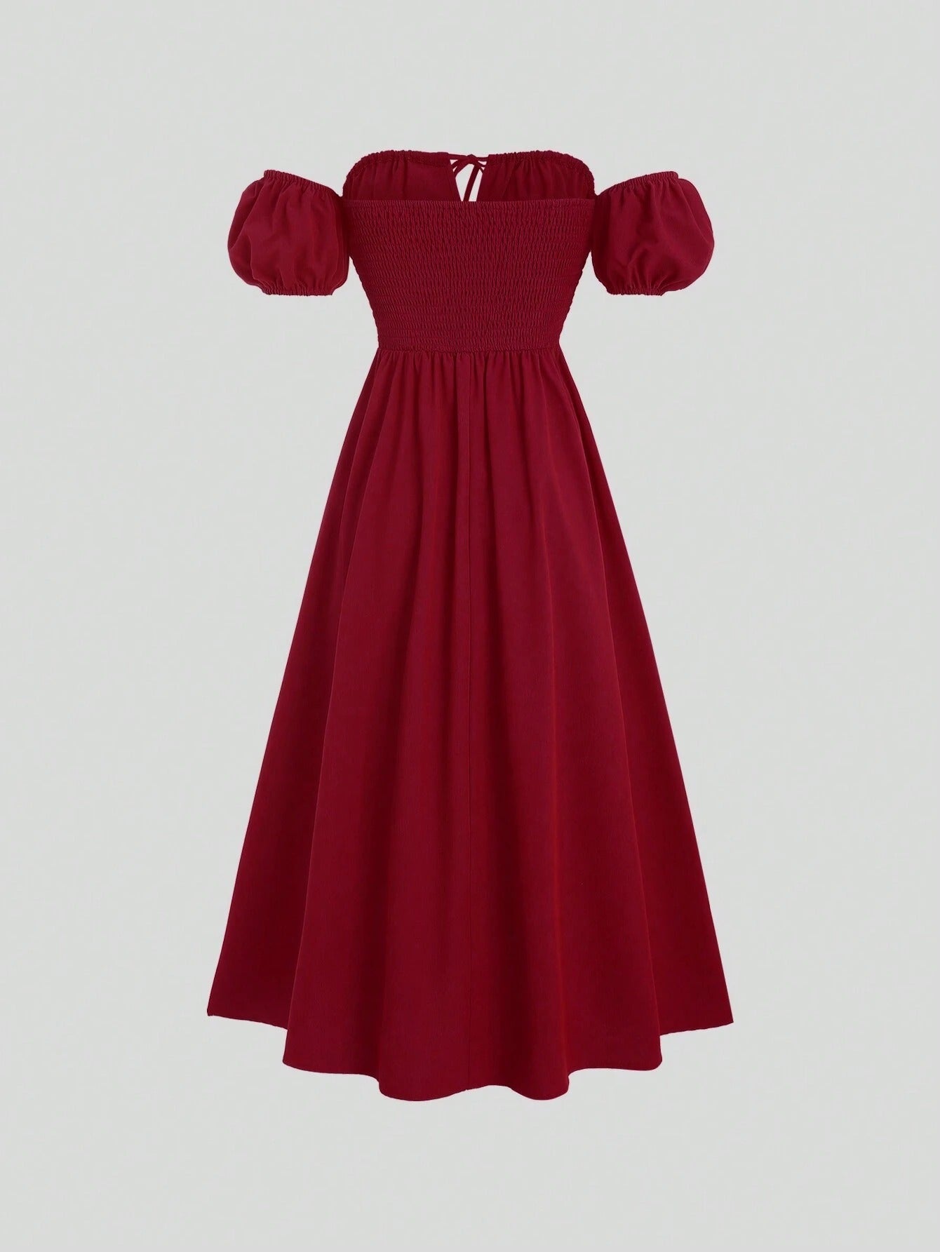 Vestido Longo Elegante Feminino em Tecido com Elastano