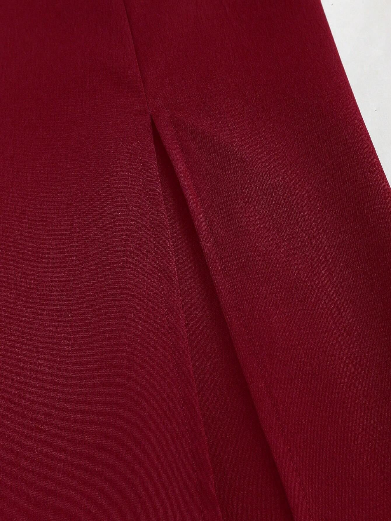 Vestido Longo Elegante Feminino em Tecido com Elastano