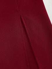 Vestido Longo Elegante Feminino em Tecido com Elastano