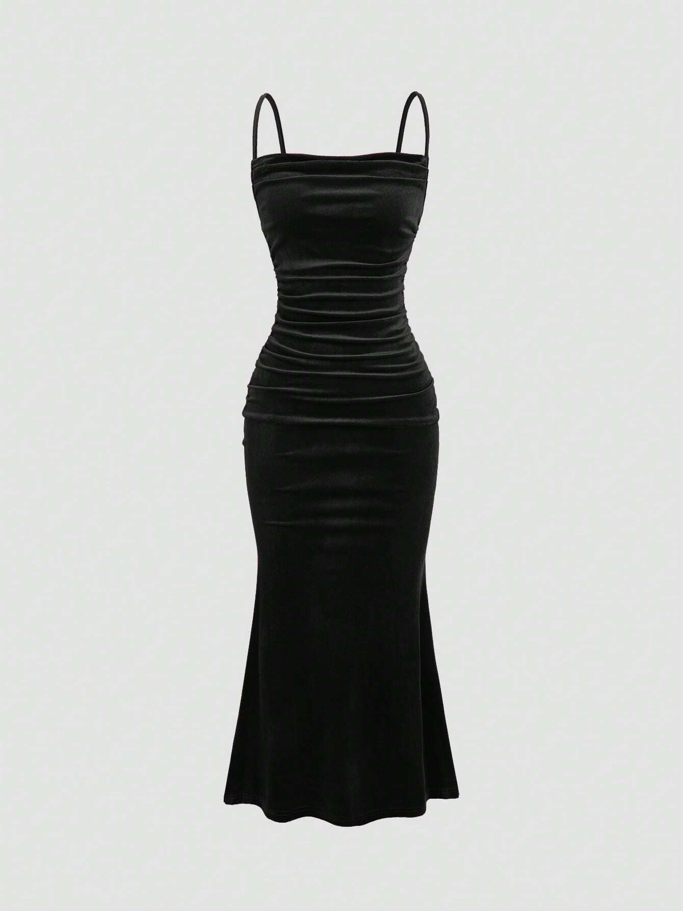 Vestido Longo Preto Graziella Feminino