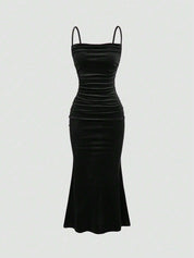 Vestido Longo Preto Graziella Feminino