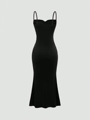 Vestido Longo Preto Graziella Feminino