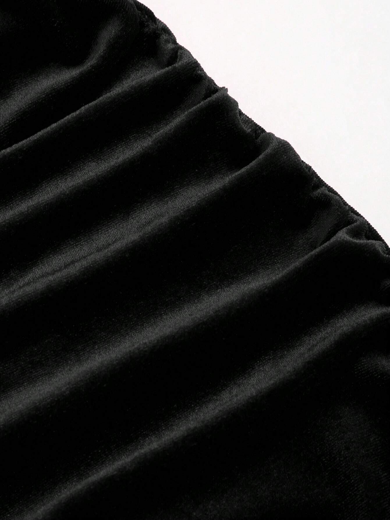 Vestido Longo Preto Graziella Feminino