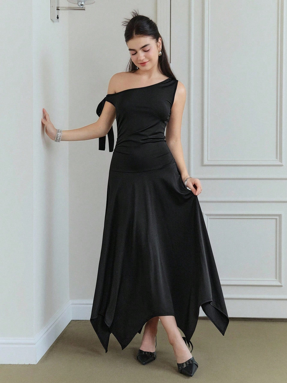 Vestido Longo Preto Jimena