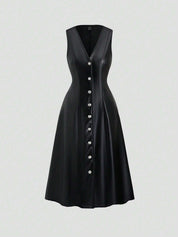 Vestido Longo Preto Raiane Feminino