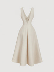 Vestido Midi Branco Manuela