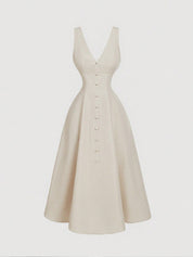 Vestido Midi Branco Manuela
