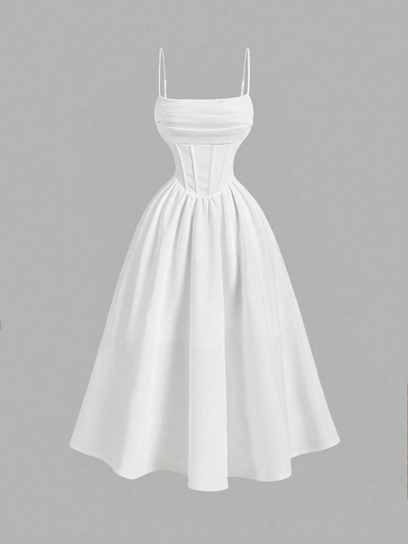 Vestido Midi Branco Maria Clara
