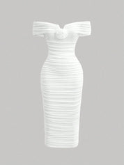 Vestido Midi Branco Maria Júlia
