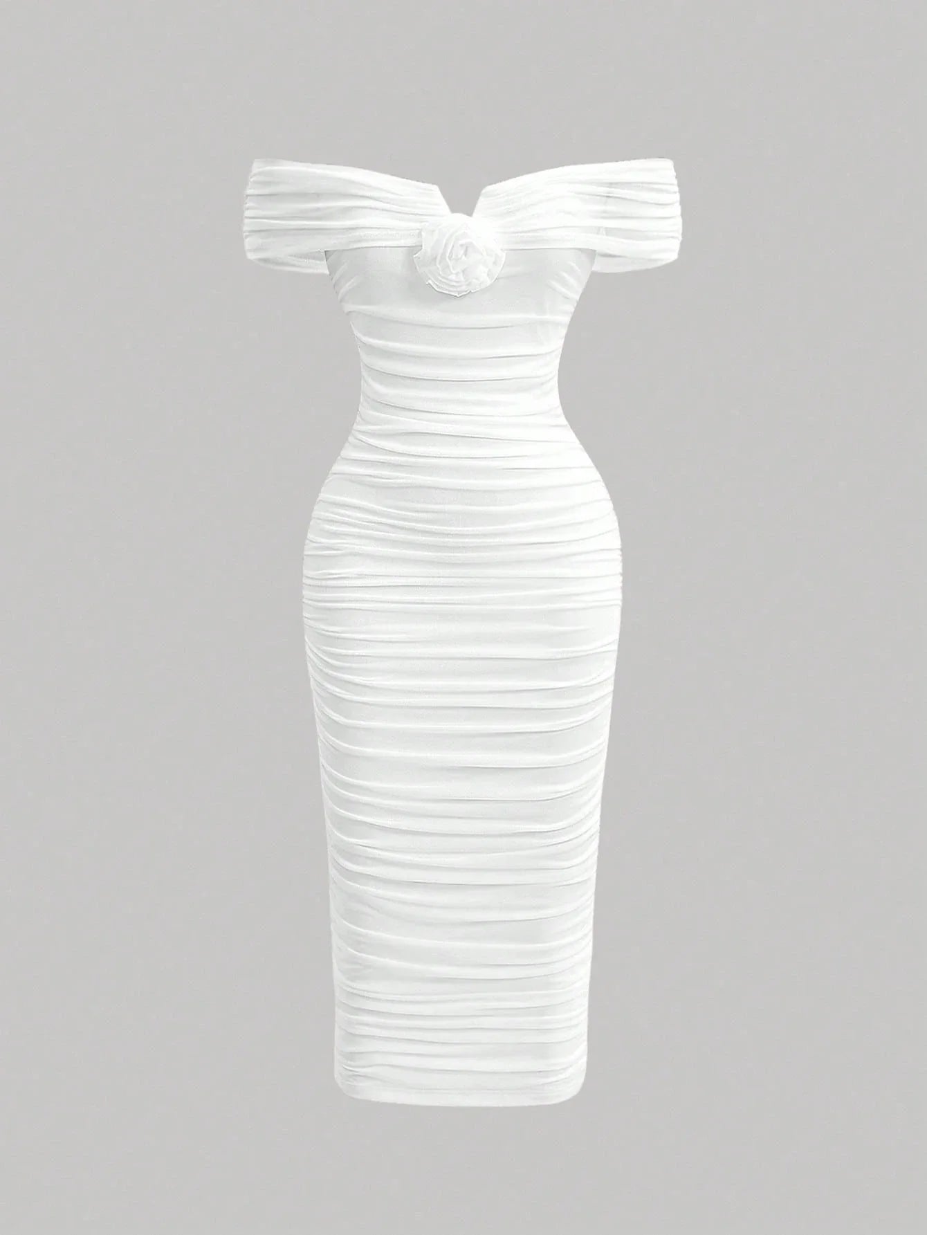 Vestido Midi Branco Maria Júlia