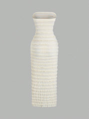 Vestido Midi Elegante Feminino em Malha