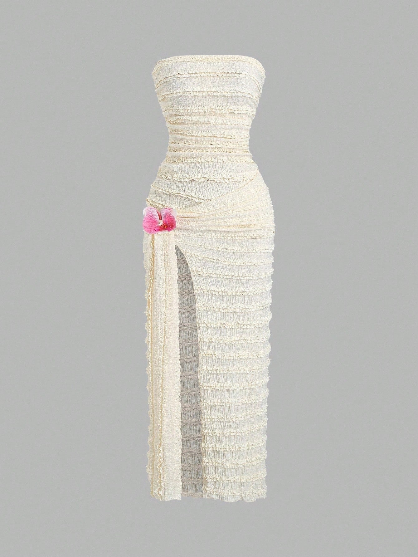 Vestido Midi Elegante Feminino em Malha