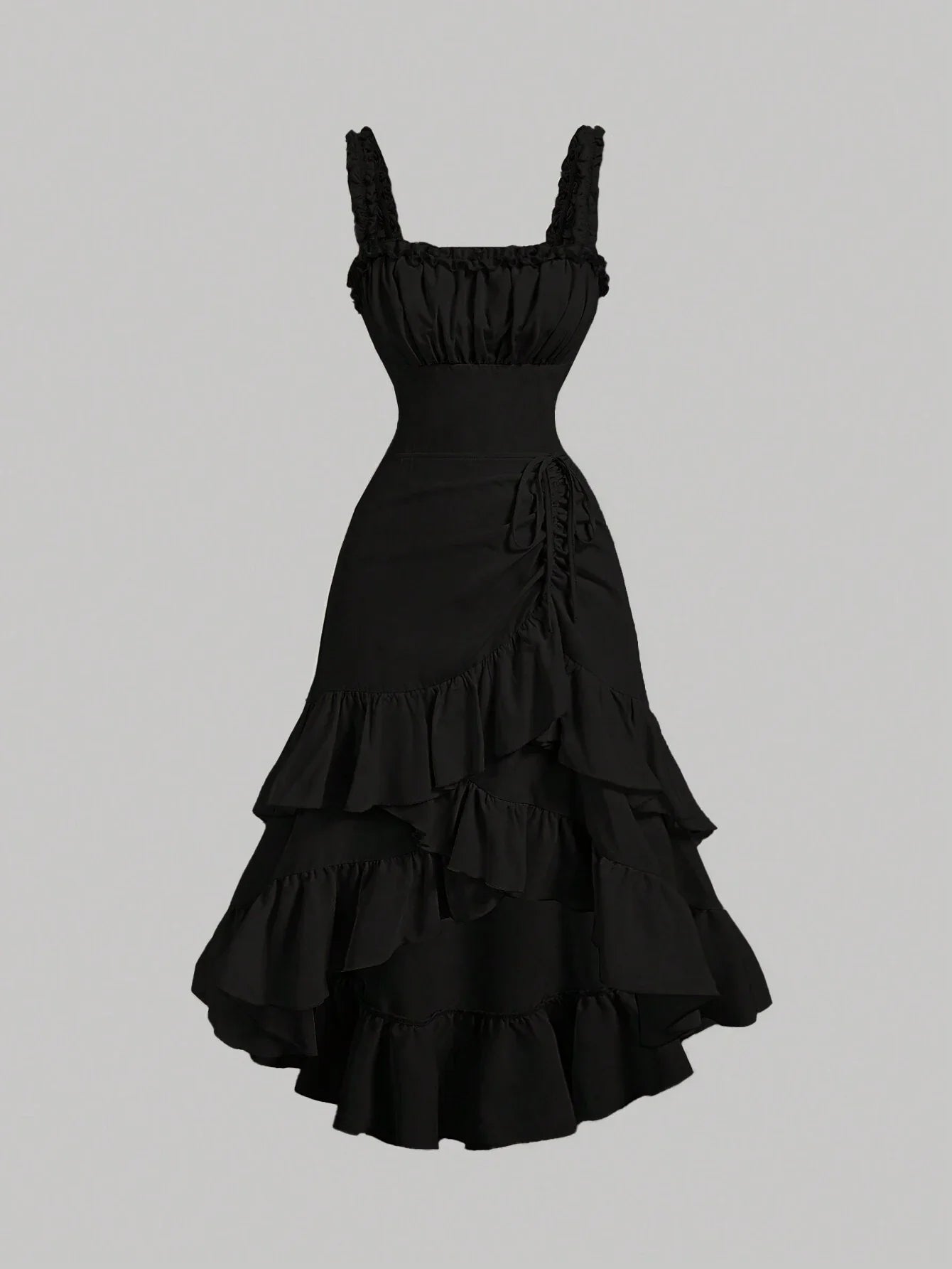 Vestido Midi Preto Julia Feminino