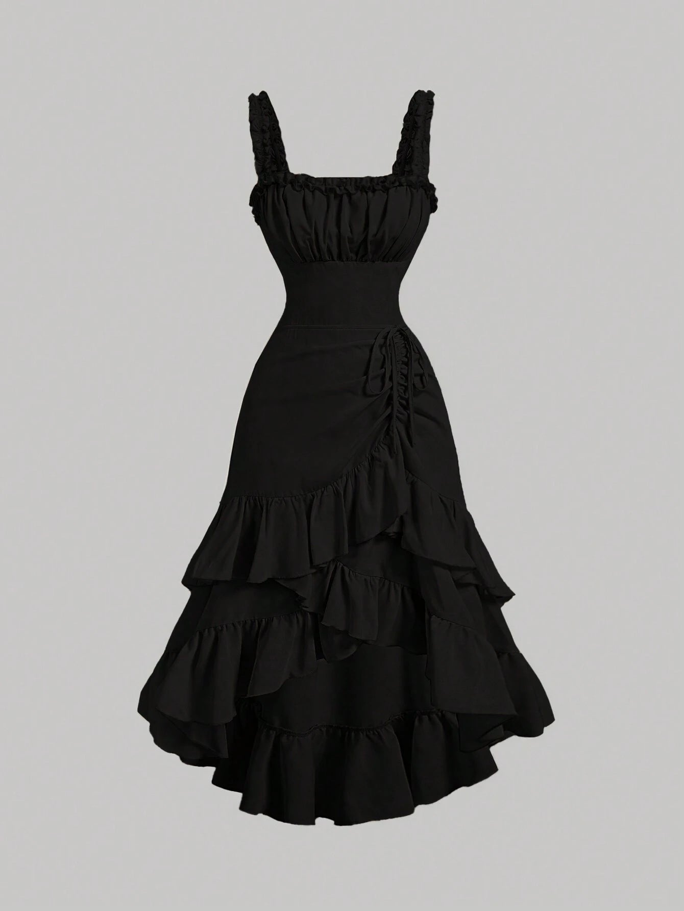 Vestido Midi Preto Julia Feminino