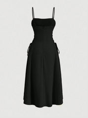 Vestido Midi Preto Lavínia