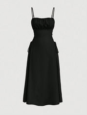 Vestido Midi Preto Lavínia
