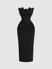 Vestido Midi Preto Letícia