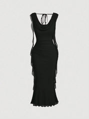 Vestido Midi Preto Madalena