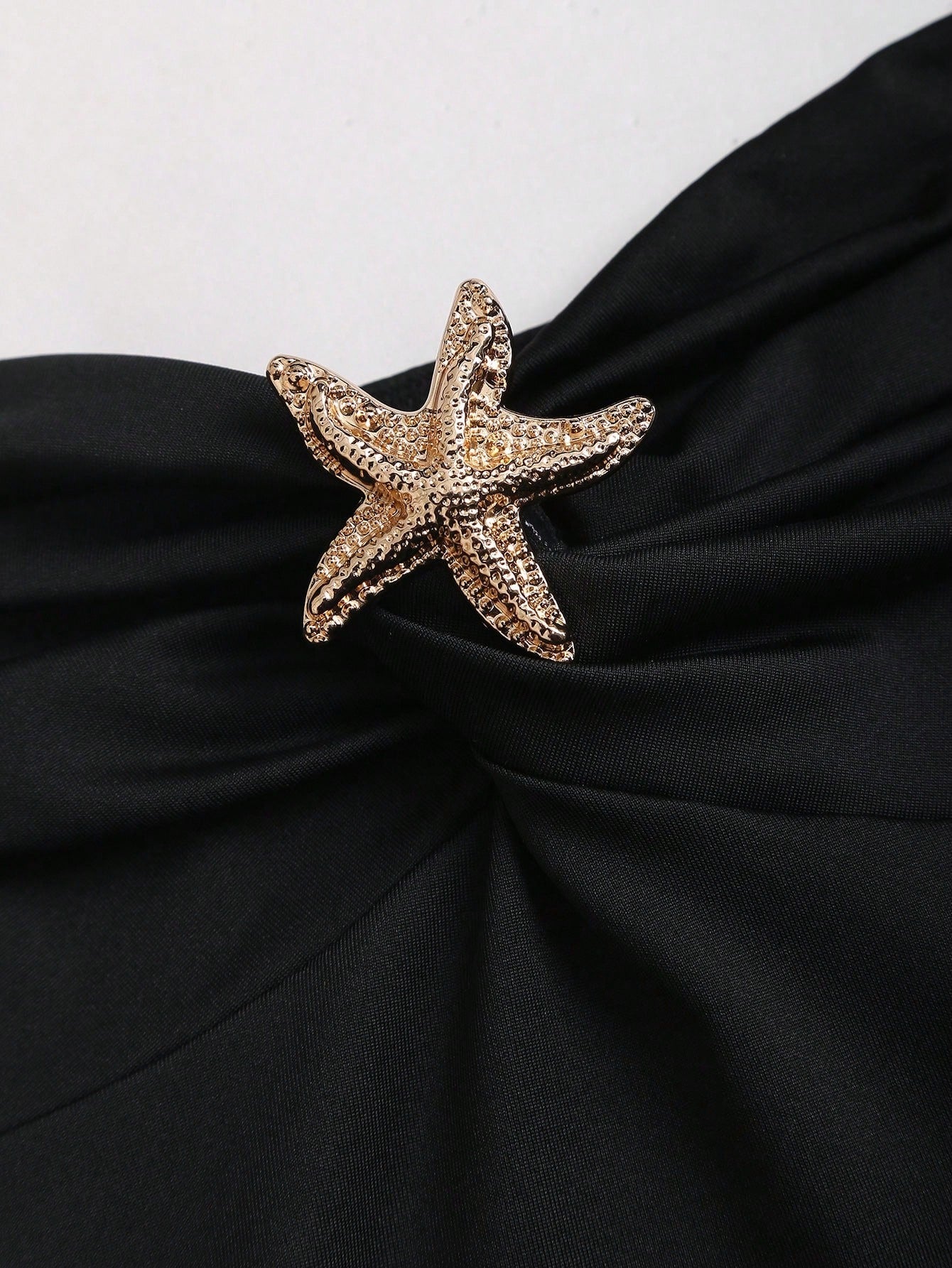 Vestido Midi Preto Feminino em Malha